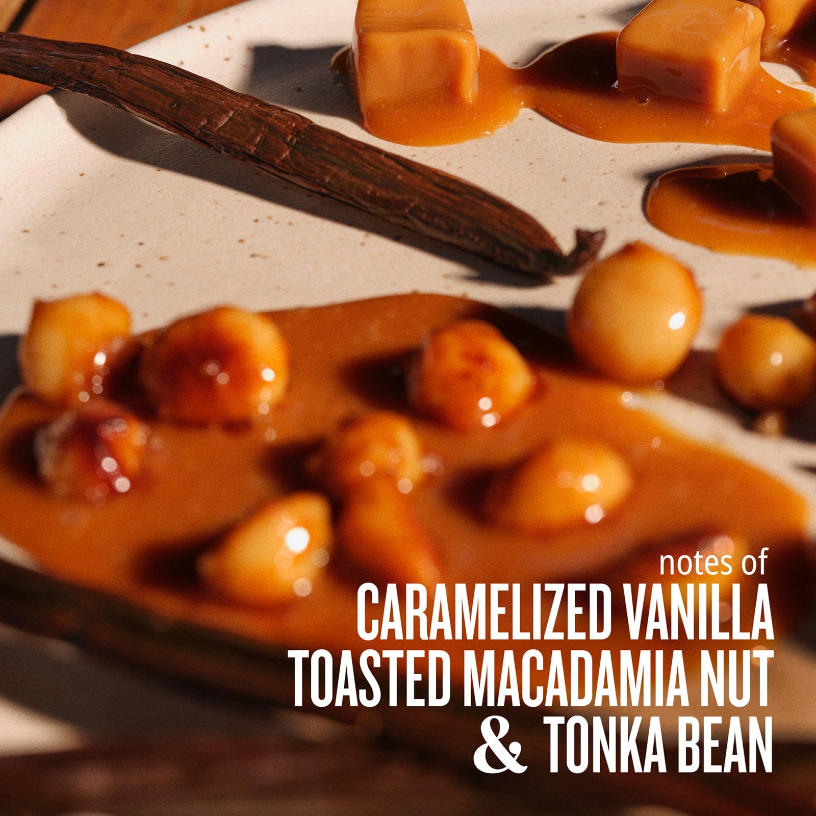 notes of caramelized vanilla, toasted macadamia nut, & tonka bean