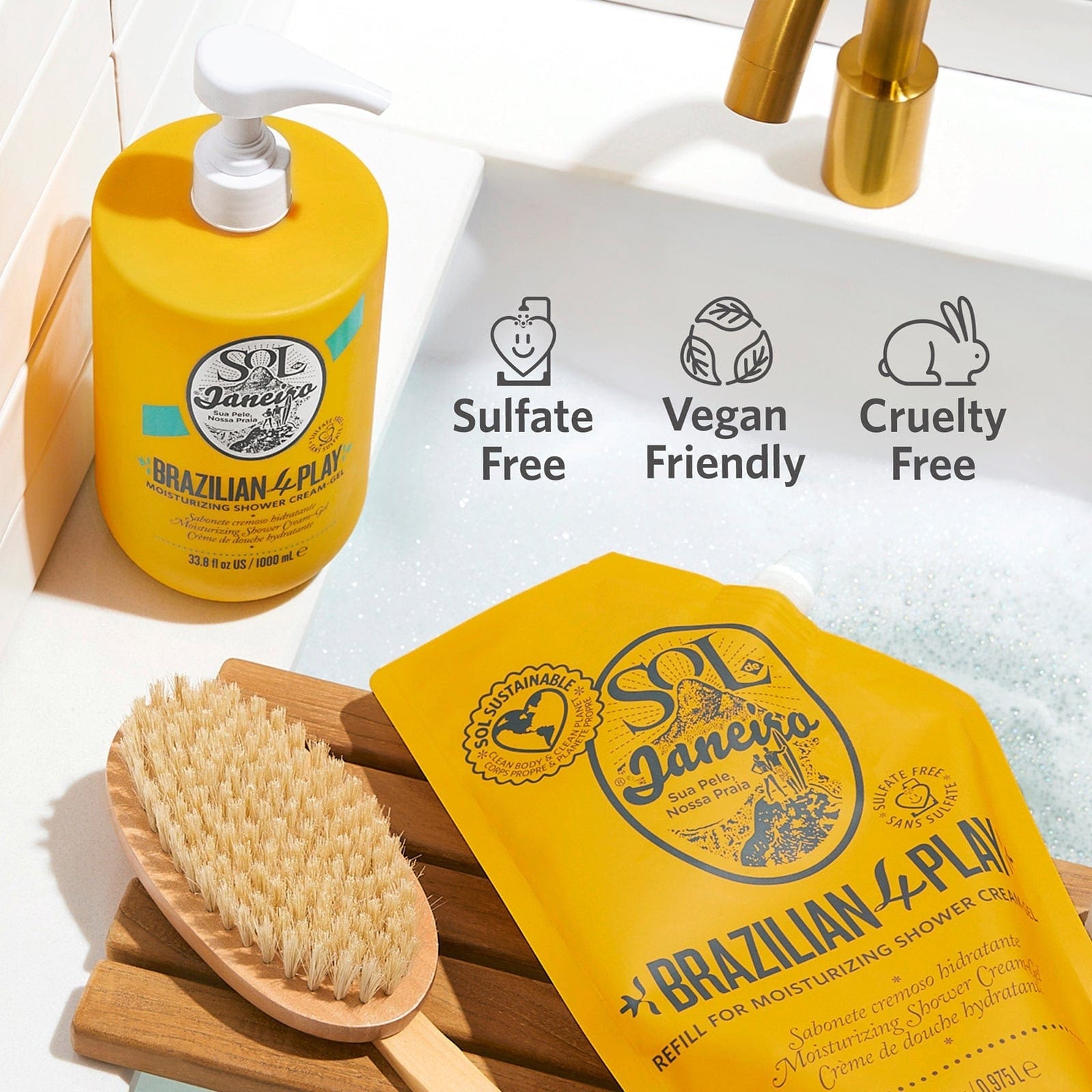 Sulfate free, vegan friendly, cruelty free