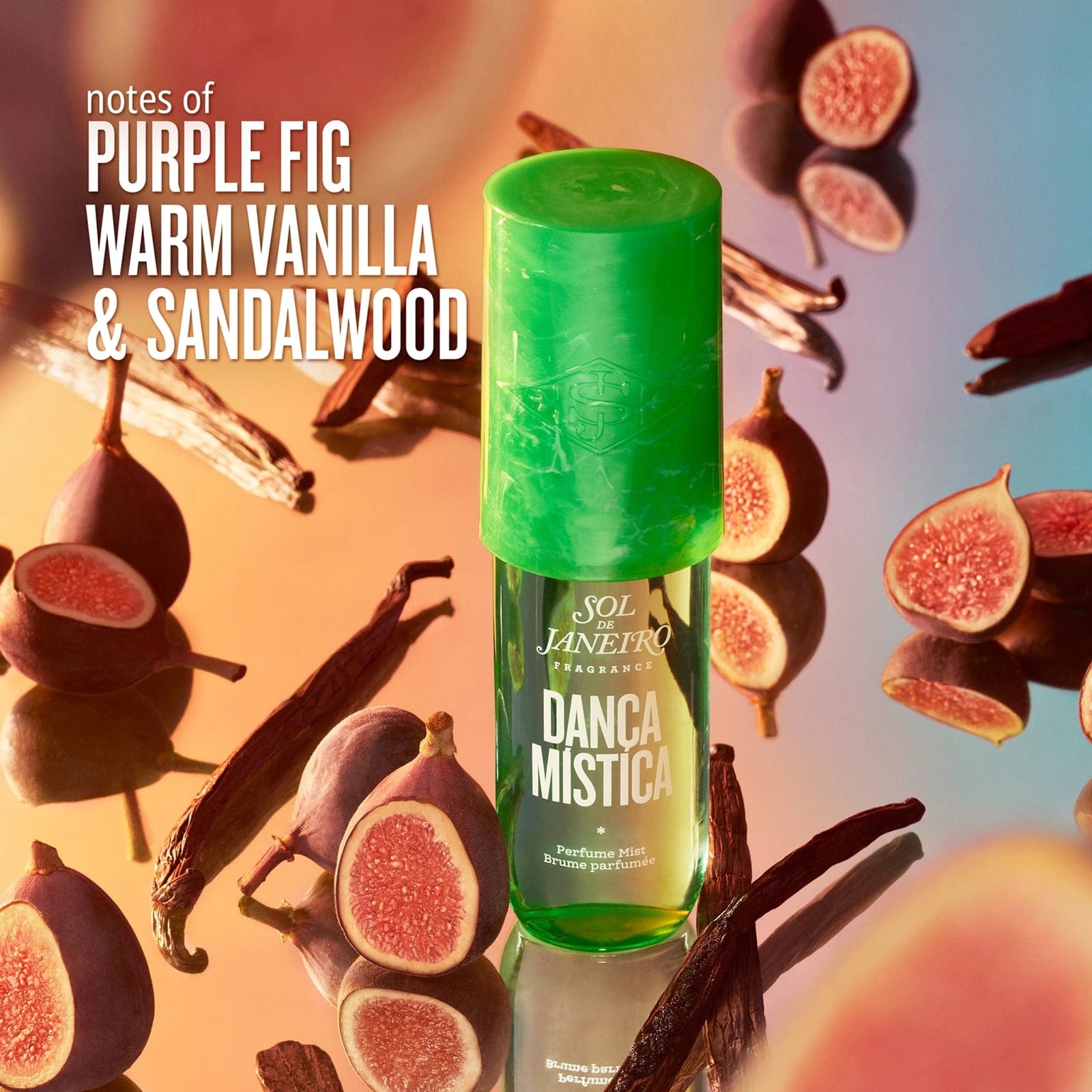 notes of purple fig, warm vanilla, and sandalwood
