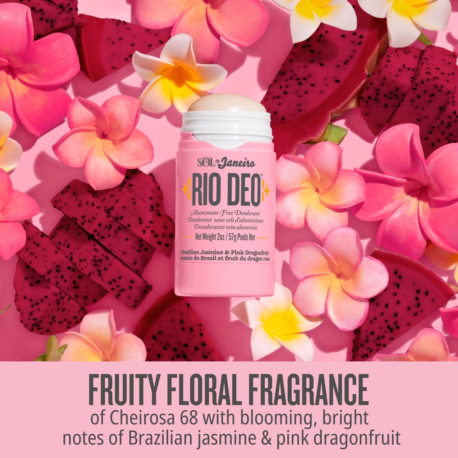 Fruity floral fragrance of cheirosa 68 with blooming, bright notes of Brazilian jasmine & pink dragonfruit