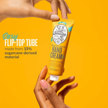 Easy to flip-top tube - made from 33% sugarcane-derived material