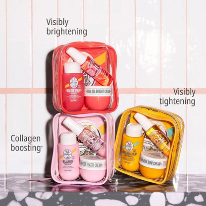 Visibly brightening, collagen boosting and visibly tightening