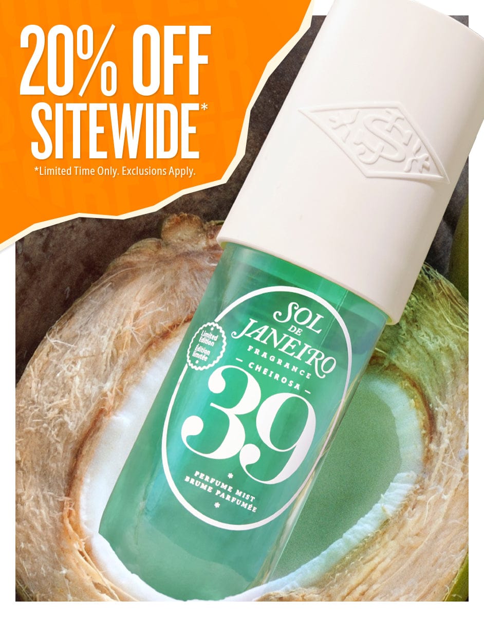 20% off sitewide* limited time only. exclusions apply