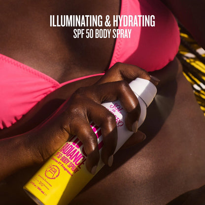 Illuminating and Hydrating SPF 50 Body Spray