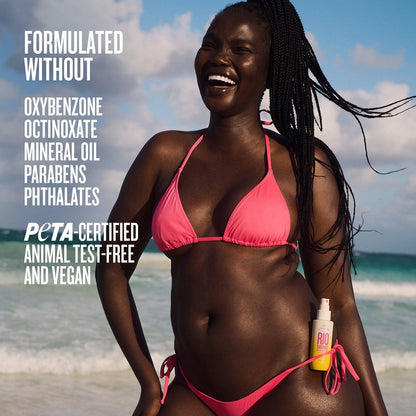 Sol de Janeiro SPF 50 Body Oil formulated without oxybenzone, oxtinoxate, mineral oil, parabens, phthalates, peta-certified, animal-test free &amp; vegan